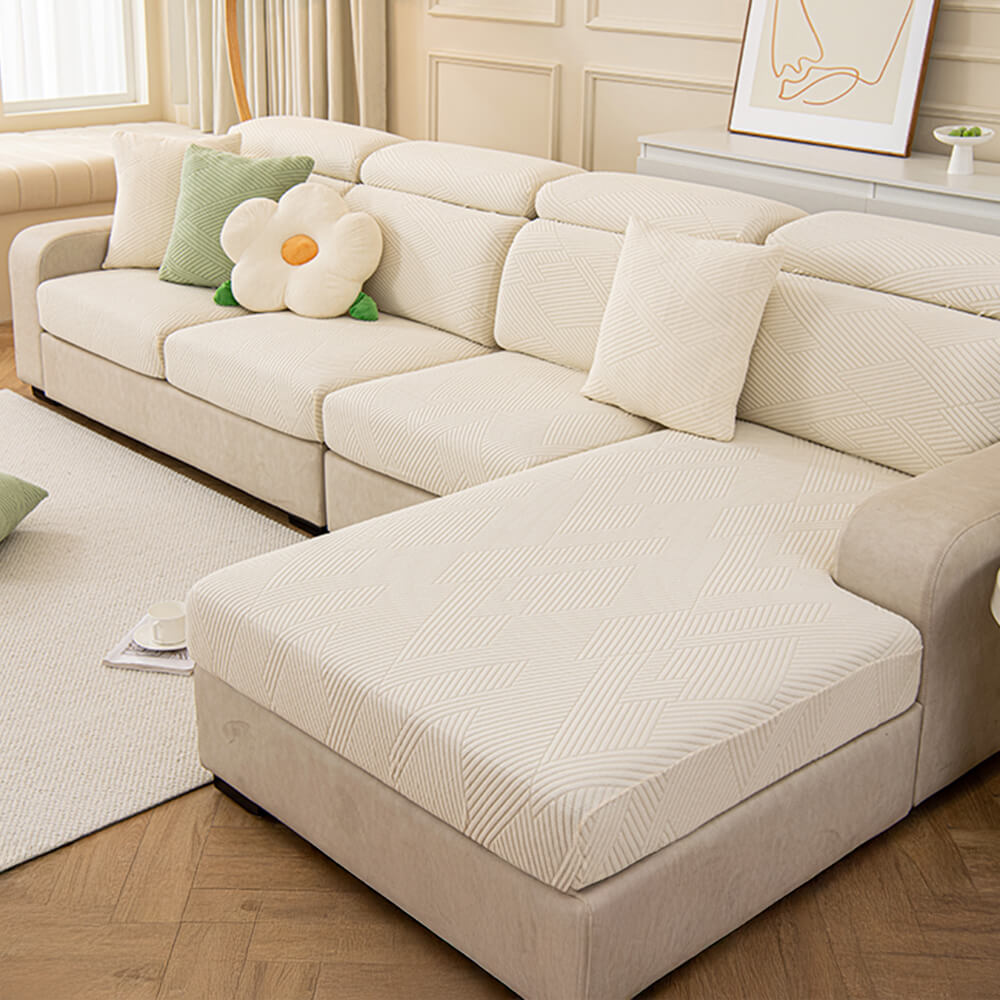 Modern Geometric Stretch Full-Wrap Magic Couch Cover