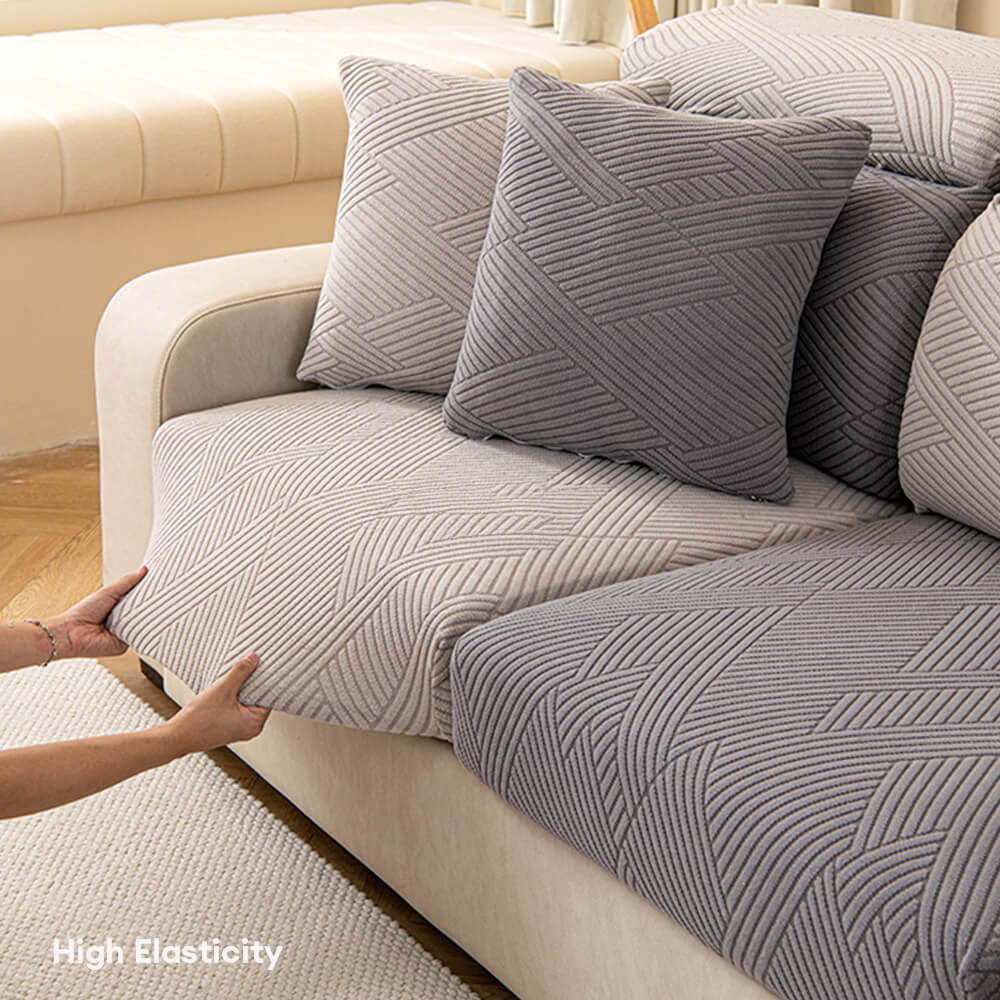 Modern Geometric Stretch Full-Wrap Magic Couch Cover