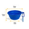 Portable Foldable Expandable Silicone Dog Food & Water Bowl