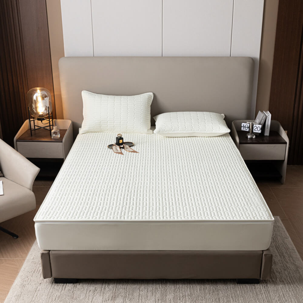 Soft & Antibacterial Full Enclosure Waterproof Zippered Mattress Protector