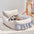 Stylish Ruffled Enhanced Backrest Washable Dog & Cat Sofa Bed