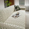 Textured Wheat Ear Pattern Jacquard Fleece Magic Couch Cover