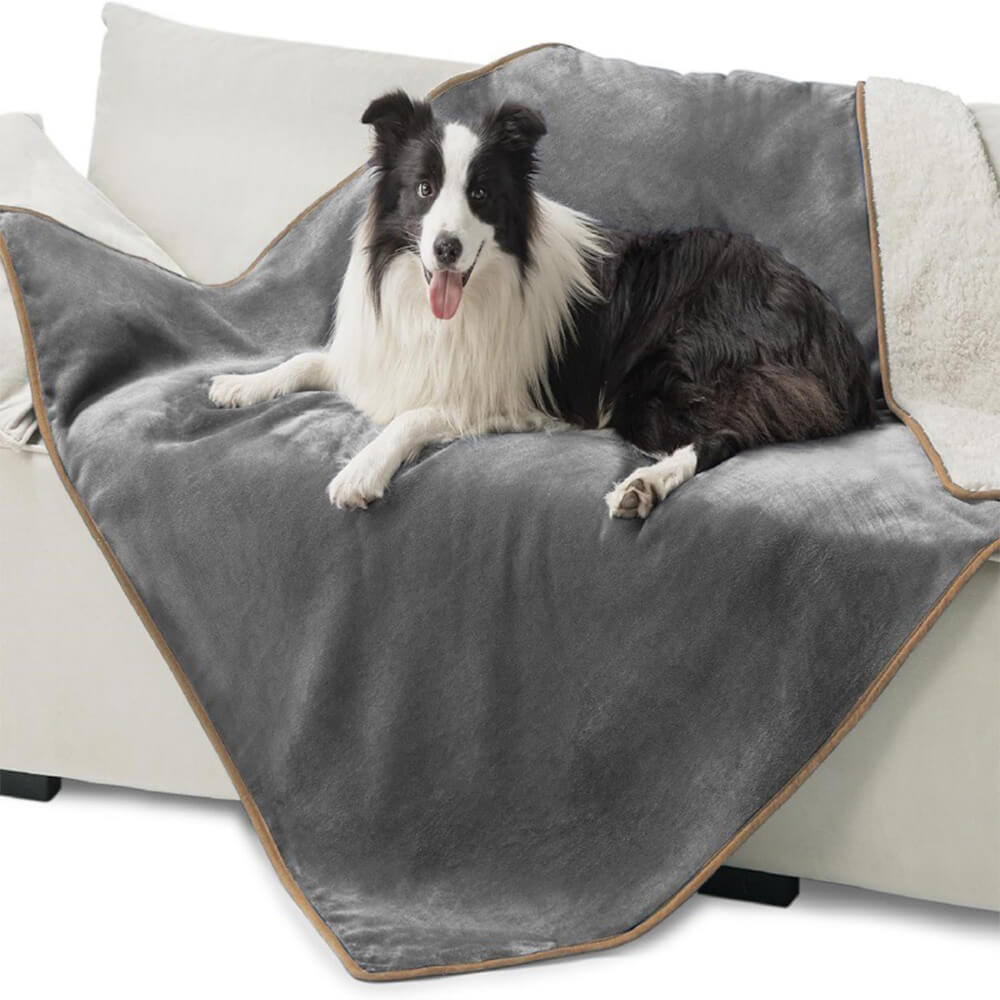 Cozy & Protective Throw Reversible Fleece Pet Blanket