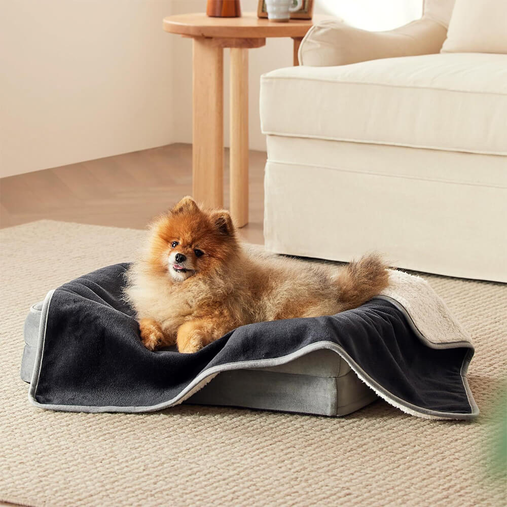 Cozy & Protective Throw Reversible Fleece Pet Blanket