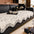 Soft Thickened Plush Couch Cover with Irregular Wave Edges