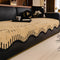 Soft Thickened Plush Couch Cover with Irregular Wave Edges