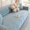 All-Seasons Polar Fleece Elastic Full Wrap Anti-Scratch Couch Cover