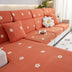Floral Embroidered Fleece Sofa Anti-Scratch Stretch Couch Cover