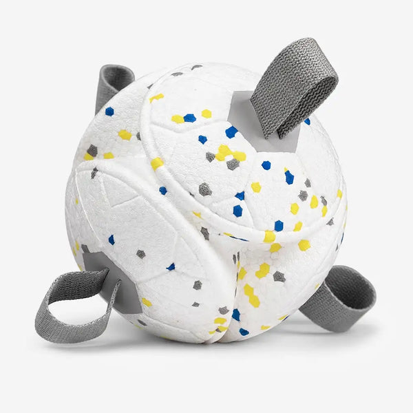 Football Floating Dog Toy with Straps