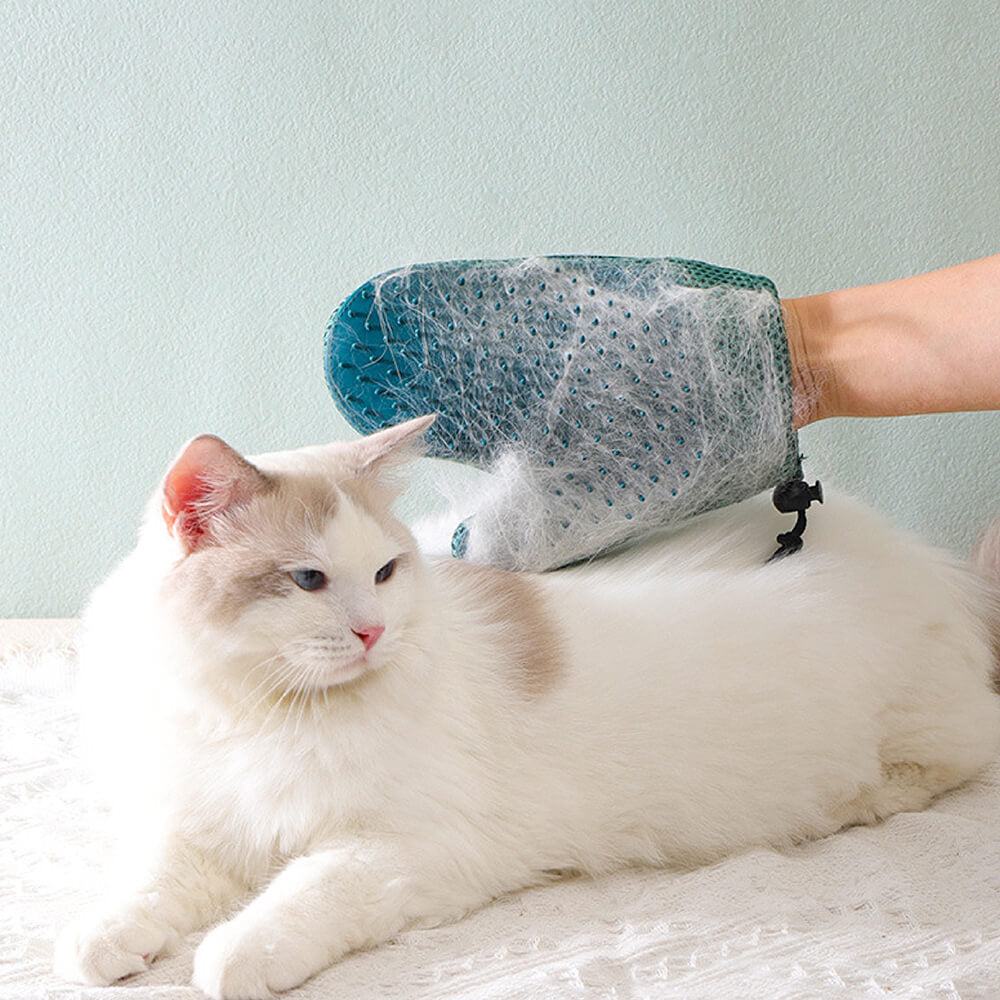 Pet Grooming Glove - Silicone Double Sides Pet Floating Brush - FUNNYFUZZY