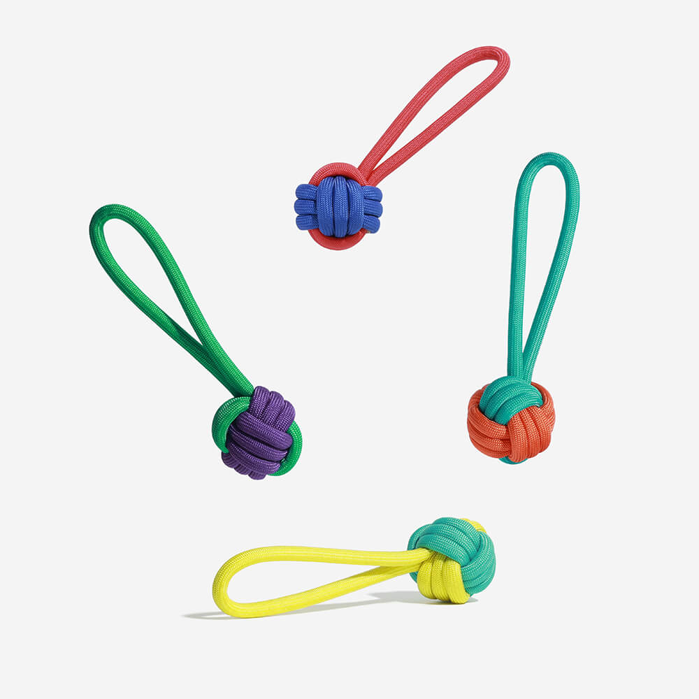 Knots Rope Tug Dog Toy - Color Clash - FUNNYFUZZY