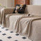 Breathable Woven Linen-Look Scratch-Resistant Throw Couch Cover