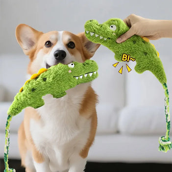 Animal Series Plush Squeak Dog Teething Toy