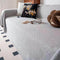 Breathable Woven Linen-Look Scratch-Resistant Throw Couch Cover
