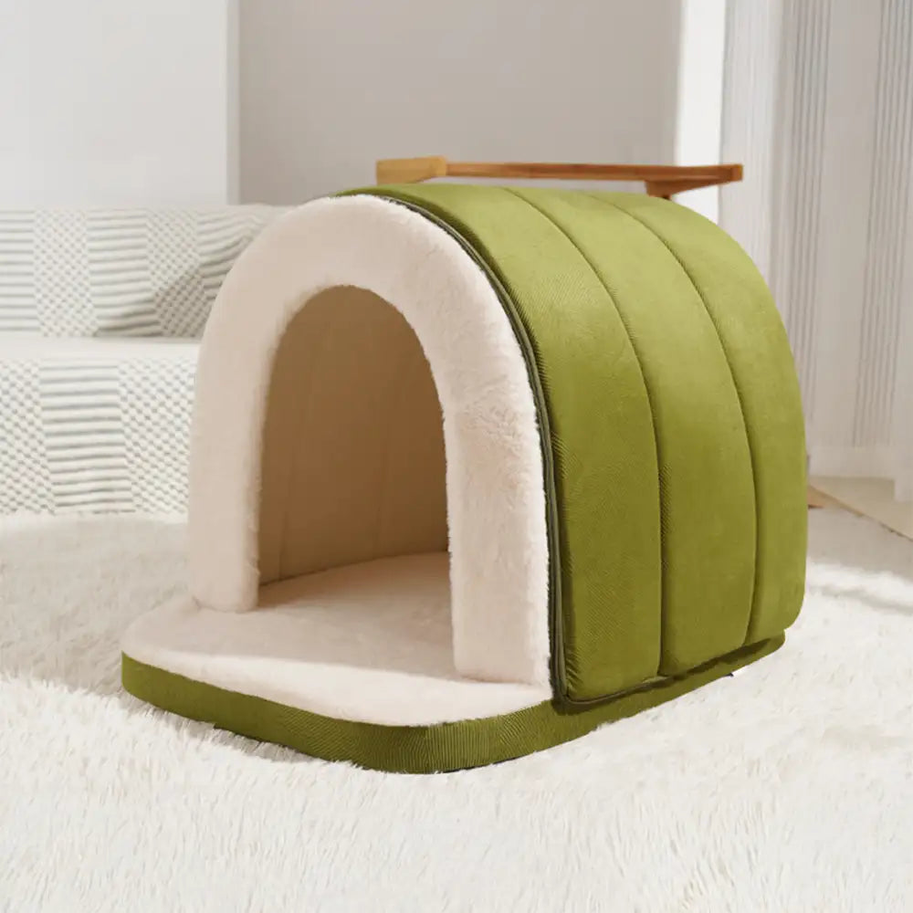 Cave-Style Warm Deep Sleeping Snug Cat Cave Dog House