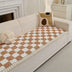 Checkered Velvet Sofa Pad Anti-Slip Quilted Couch Cover