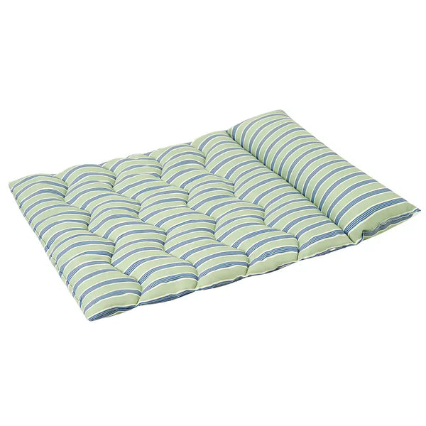 Color-Blocked Striped Breathable Double-Sided Soft Pet Mat