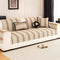Color-Blocked Striped Chenille Non-Slip Couch Cover - Suitable For All Seasons