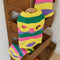 Color Blocked Striped Dachshund Sleeveless Dog Sweater