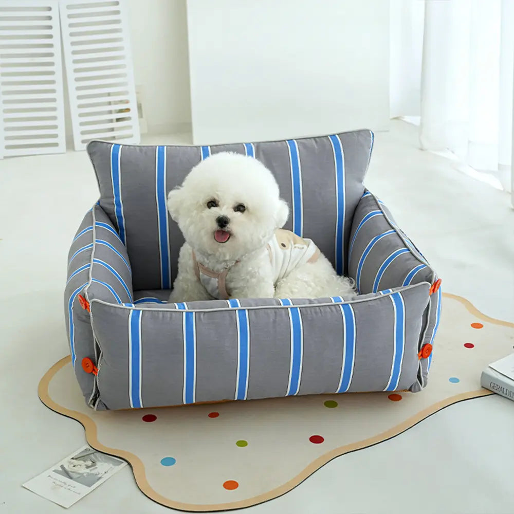 Cotton Comfort Calming Bed Dog Sofa Bed