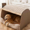 Cozy Cabin Portable Semi-Enclosed Dog Bed with Roof Warming And Durable