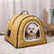 Cozy Enclosed Water-Repellent Washable Cat Cave Deep Sleep Dog Bed