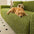 Cream Style Seersucker Breathable Stretchy Full-Coverage Armchair Couch Cover
