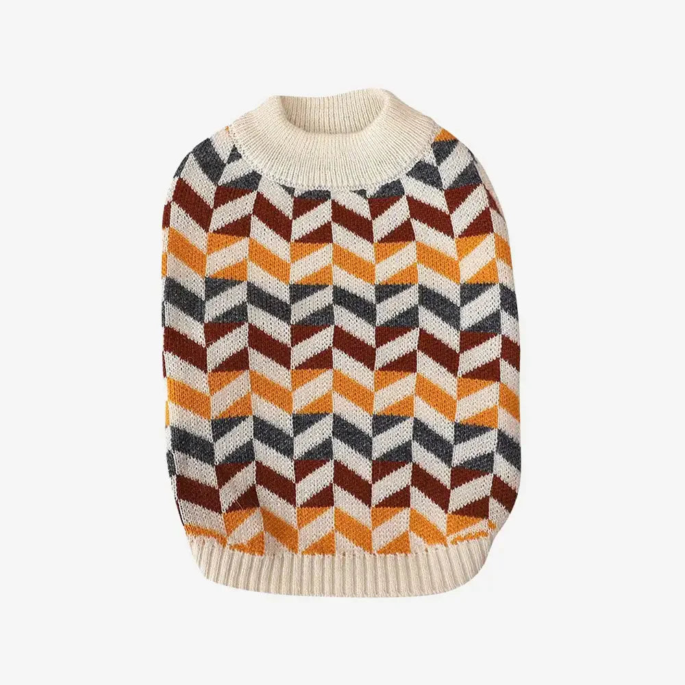 Diamond Striped Dachshund Dog Sweater