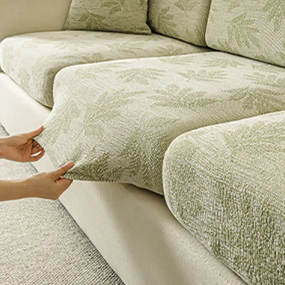 Elastic Chenille All-Season Anti-Scratch Full-Coverage Couch Cover