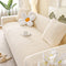 Elegant Herringbone Cream Aesthetic Stretch Magic Couch Cover