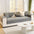 Embossed Geometric Pattern Soft Plush Quilted Non-Slip Couch Cover