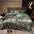 European-Inspired Jacquard Glossy Cotton Sateen Bed Sheet Set