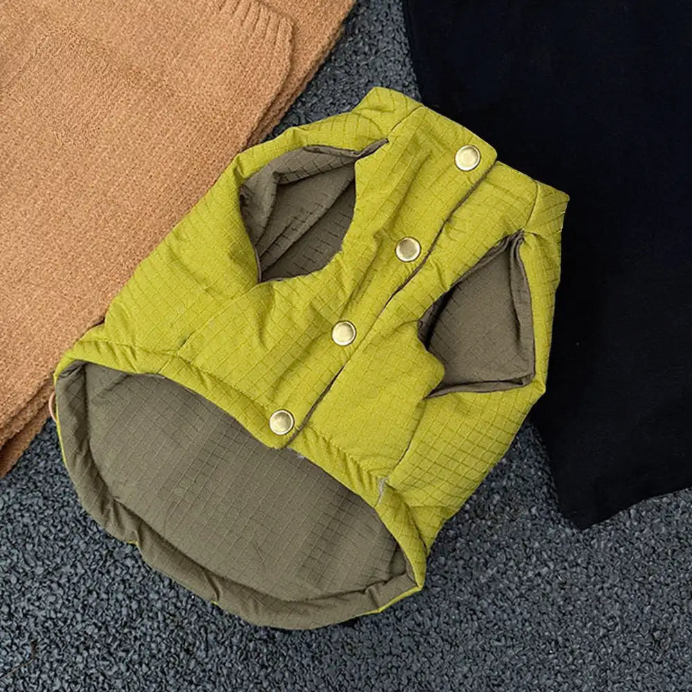 Fashion Reversible Padded Thick Warm Dog Jacket