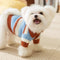 Faux Wool Color-Block Dog Sweater with Striped Collar for Dachshunds