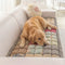 Handmade Vintage Floral Soft Stuffed Pet Mat Non-Slip Couch Cover