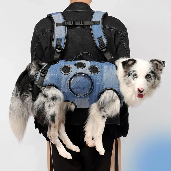 Hands-Free Dog Backpack Carrier for Travel & Hiking – Multifunctional Pack for Medium Dogs