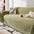 Minimalist Arch Motif Scratch-Resistant Chenille Throw Couch Cover
