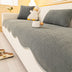 Minimalist Herringbone Chenille Non-Slip Wavy Edge Couch Cover