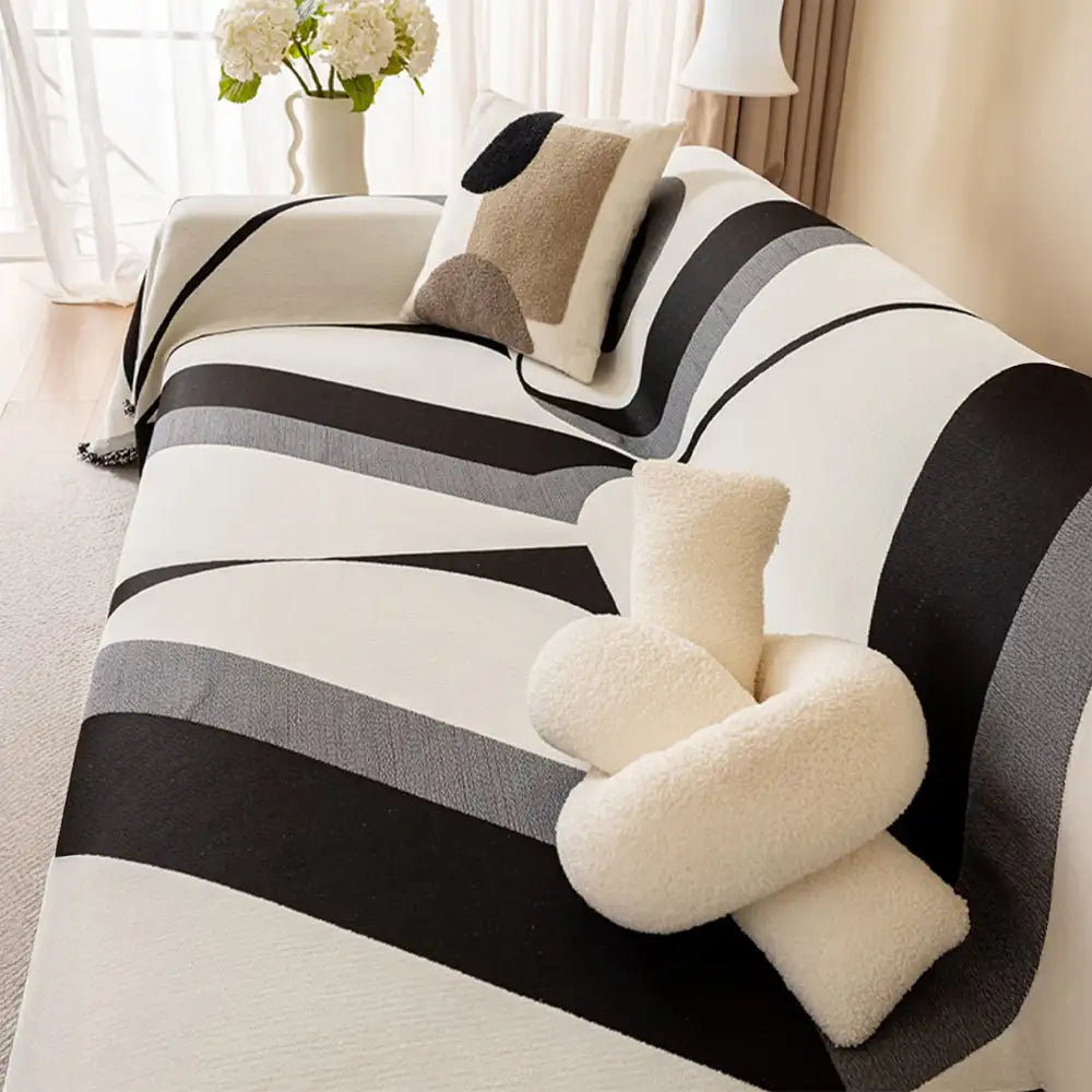 Modern Art Chenille All-Season Universal Fit Multifunctional Couch Cover