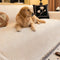 Modern Stripe Chenille Scratch-Resistant Sofa Protector Couch Cover