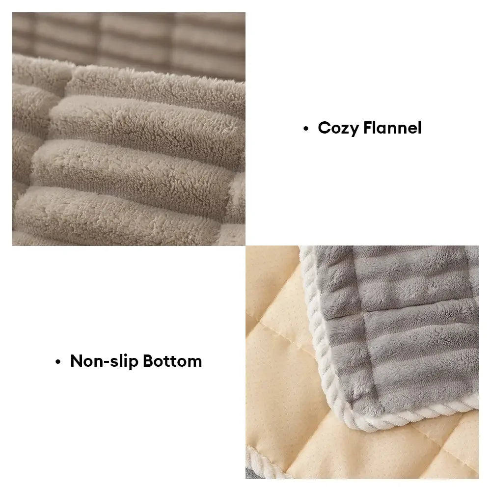 One-Piece Cozy Flannel Sofa Protection Non-Slip Outdoor Couch Cover