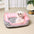 Pink Leopard Print Removable And Washable All-Season Princess Pet Bed