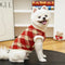 Plaid Comfortable Warm Plush Dog Sweater Suitable For All Breeds of Dogs
