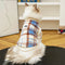 Plaid Comfortable Warm Plush Dog Sweater Suitable For All Breeds of Dogs