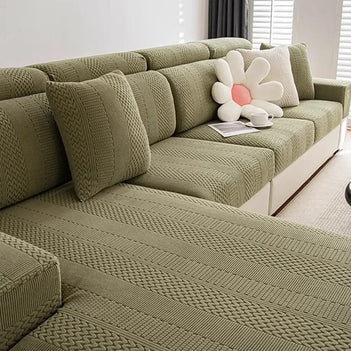 Polar Fleece Soft Antistatic Protection Sofa Stretch Full Wrap Couch Cover