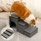 Portable Multi-Functional Foldable Dog Stairs with Storage and Condo