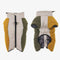 Retro Color-Block Fleece-Lined Warm Dog Coat with Leash Buckle