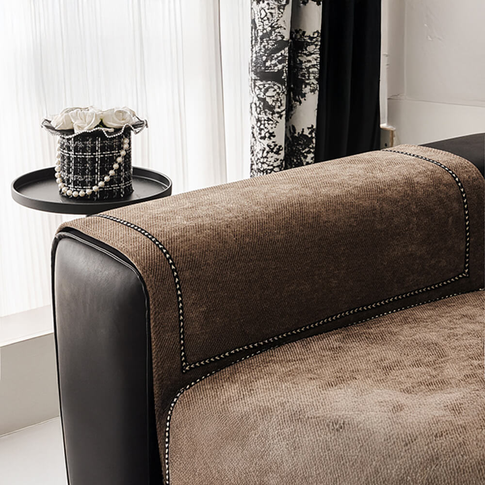 Simple Modern Jacquard High-Weight Non-Slip Chenille Outdoor Couch Cover