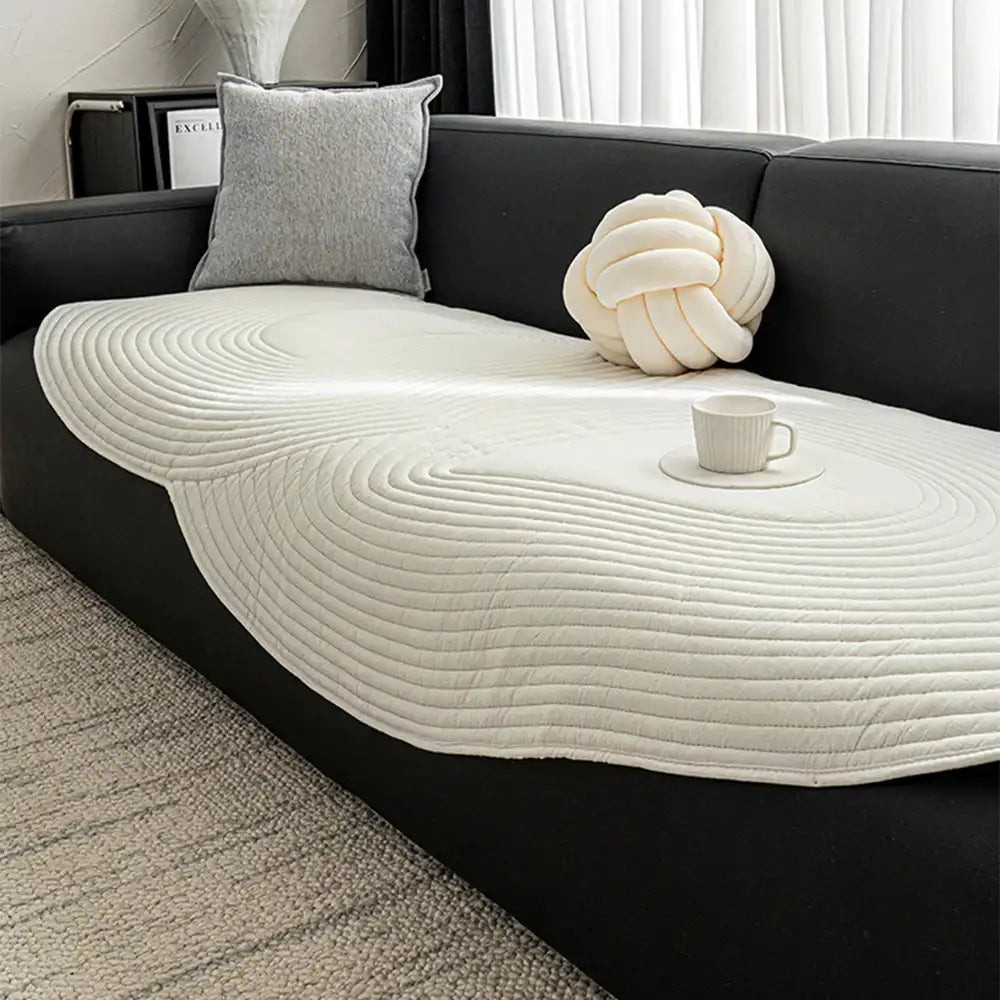 Soft Pure Cotton Sofa Protection Non-slip Couch Cover