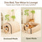 Striped Cave-Style Warm Deep Sleeping Snug Cat Cave Dog House
